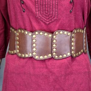 Vintage Retro Stylish Wide Vegan Leather Size XXL NOBO Women's Belt Y2K 1990's